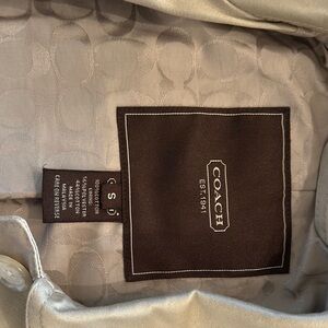 Coach Tan Trench Coat